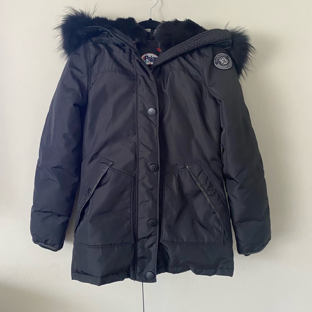 Pajar Puffer with Fur Hood and Trim